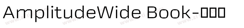 AmplitudeWide Book字体转换